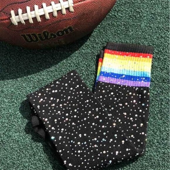 New Sexy Striped Over The Knee Stockings One Size - Picture 5 of 7